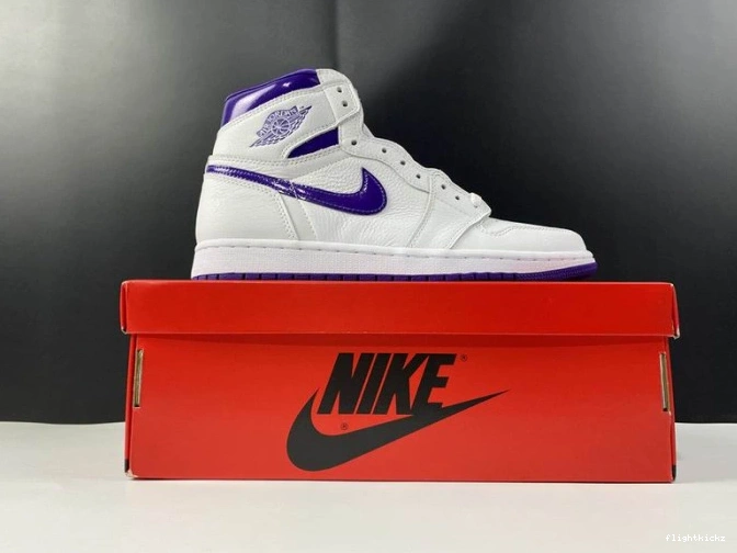 PURPLE RETRO JORDAN HIGH AIR 1 COURT CD0461-151 1208